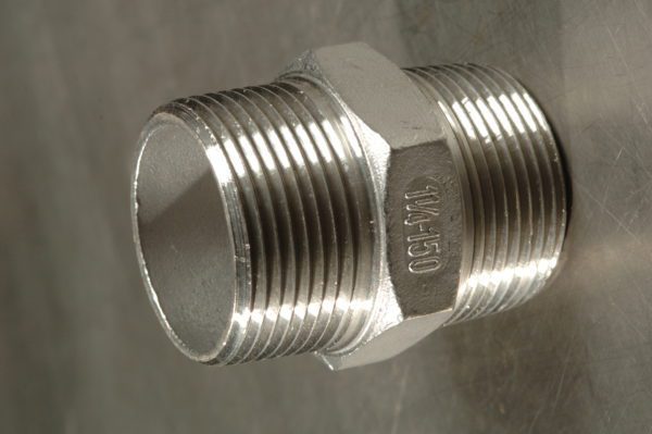 BSP Hex Nipple 316  3/8"